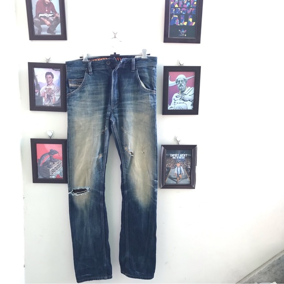 Authentic Diesel ripped denim (32-34) - Picture 2 of 10